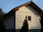 Drewniany garaż